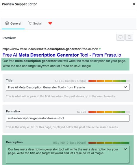 This tool helps you create a meta description for the content on your web page. . Blogger description generator